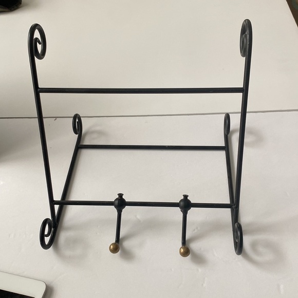 Tablet cookbook holder black gold adjustable- tablet not included - Picture 3 of 9